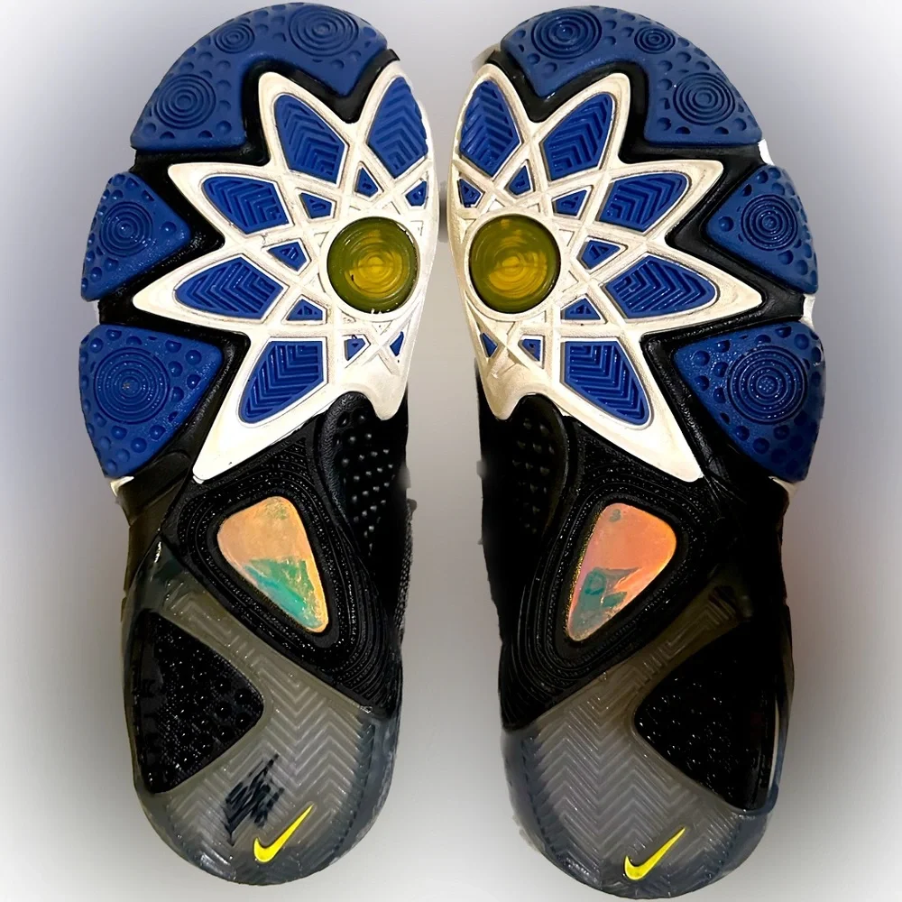 VTG NIKE Y2K ZOOM AIR BASKETBALL SHOE 7.5 LEATHER MULTI AWESOME SOLE NICE SPORTS - Picture 5 of 6